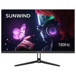 SUNWIND 24.5" Монитор SM-25FI401, 1920x1080, IPS, 180Гц, 1хHDMI, 1хDP, черный [sm25sg01]