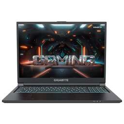 GIGABYTE Ноутбук G6 Core i7 13620H 16Gb SSD1Tb NVIDIA GeForce RTX4050 6Gb 16" IPS FHD+ (1920x1200) FreeDOS black WiFi BT Cam (MF-H2KZ854KD)