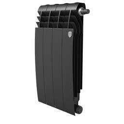 ROYAL THERMO Радиатор биметаллический BILINER B 500 Чёрный - 4 секц