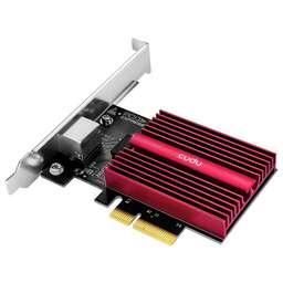 CUDY Адаптер беспроводной связи (Wi-Fi) 10G PCI Express Adapter Marvell AQC113 10Gbps PCI Express Adapter, Marvell AQC113R, 10G/5G/2.5G/1000M/100M/10M Auto Adaptive, PCI express 3.0 x4,Wake-On-LAN，Flow Control, 8 traffic classes, Data Center Bridging,Jumbo Frames (up to 16 Kbytes), Dual Bracket, Windows, Linux, NAS