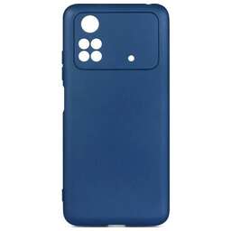 DF Чехол (клип-кейс) poCase-03, для Xiaomi Poco M4 Pro, синий [pocase-03 (blue)]