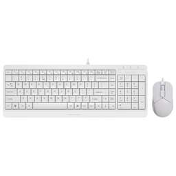 A4TECH Клавиатура + мышь Fstyler F1512 клав:белый мышь:белый USB (F1512 WHITE)