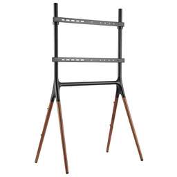 CACTUS Подставка для телевизора CS-ST1247BKWN черный/орех 49"-70" макс.40кг напольный