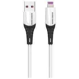 MORE CHOICE (4620202550026) K35i USB 2.4A для Lightning 8-pin силикон - 1м White