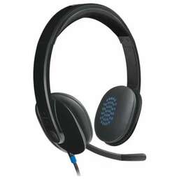 LOGITECH Наушники с микрофоном H540 черный 1.8м накладные USB оголовье (981-000481)