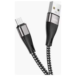 HOCO (6931474741424) X57m USB (m) - microUSB (m) 1.0м - черный