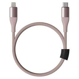 SOLOVE Кабель DW5, Lightning (m) - USB Type-C (m), 1м, розовый [dw5 pink rus]