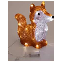 NEON-NIGHT (513-316) АКРИЛОВАЯ ФИГУРА "ЛИСЕНОК" 28Х15Х26 СМ, 2ХAA , 30 LED