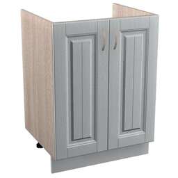 БИТЕЛ Кантри СТР 600 М фасад белый,каркас дуб молочный (модуль для мойки)