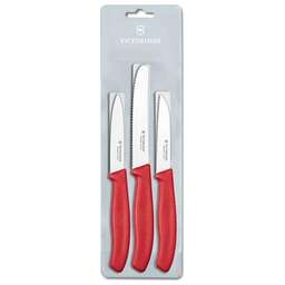 VICTORINOX Набор ножей кухон. Swiss Classic 6.7111.3 компл.:3предм. красный европодвес