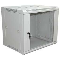REXANT Шкаф настенный 19" 12U 600×450×635мм (ШxГxВ) - передняя дверь стекло, боковые стенки съемные (разобранный) RAL 7035 PRO