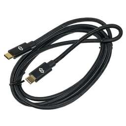 DIGMA Кабель Power Delivery 100W, USB Type-C (m) - USB Type-C (m), 1.5м, 5A, черный