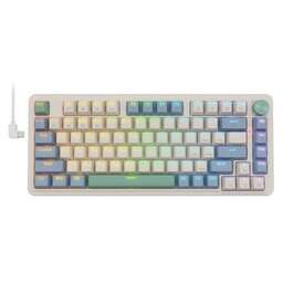 REDRAGON Клавиатура Ucal Pro, USB, Bluetooth/Радиоканал, белый зеленый [72087]