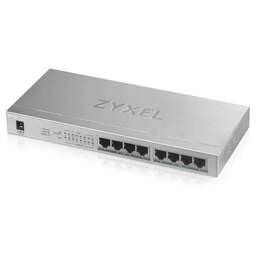 ZYXEL Коммутатор GS1008HP-EU0101F (L2) 8x1Гбит/с 8PoE+ 60W неуправляемый