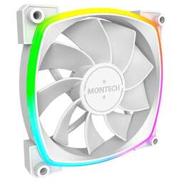 MONTECH Вентилятор RX120 Reverse, 120мм, 4-pin, 1600об/мин, 27 дБ, ARGB, белый, Ret [rx120 pwm white]