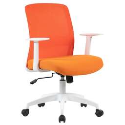 CACTUS Кресло CS-WMC333-OR, на колесиках, сетка/ткань, оранжевый