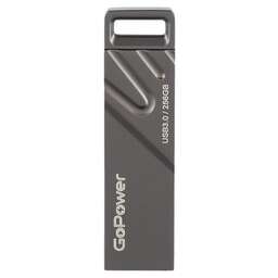 GOPOWER Флеш-накопитель TITAN 64GB USB3.0 металл черный графит (1/50/1000)
