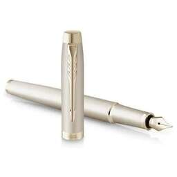 PARKER Ручка перьев. IM Monochrome F328 (2172954) Champagne PVD M подар.кор