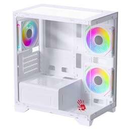 BLOODY Корпус mATX BD-CC103F, Mini-Tower, без БП, белый [bd-cc103f-wh]