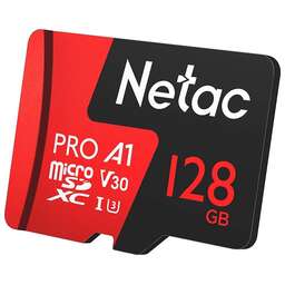 NETAC Карта памяти microSDXC UHS-I U1 P500 Eco 128 ГБ, 90 МБ/с, Class 10, NT02P500ECO-128G-S, 1 шт., без адаптера