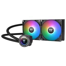 THERMALTAKE Система водяного охлаждения TH280 V2 ARGB Soc-AM5/AM4/1200/1700/1851 черный 4-pin 34.7dB Al+Cu Ret (CL-W375-PL14SW-A)