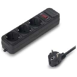 EXEGATE (221179) SP-3-3B (3 роз/3M/евровилка) черный