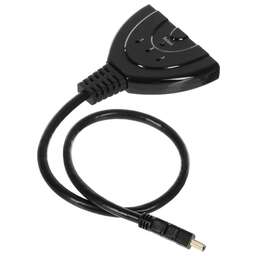 PREMIER Переключатель аудио-видео 5-871, HDMI (m) - HDMI (f), HDMI (f), ver 1.4, 0.5м, черный [5-871 0.5]