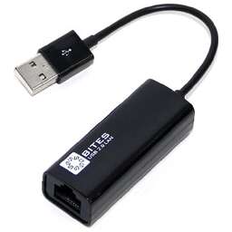 5BITES UA2-45-02BK USB2.0 -> RJ45 10/100 Мбит/с, 10см