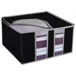 РЫЖИЙ КОТ Ящик раскладной для вещей "Black" 40*40*25 см (312614)