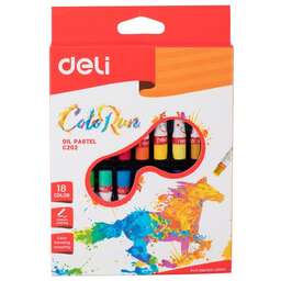 DELI Масляная пастель ColoRun EC20210 18цв. картон.кор./европод