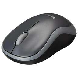 LOGITECH Мышь беспроводная M186, радио, оптическая, USB, 1000dpi, черный и серый [910-004131]