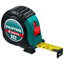 KRAFTOOL X-Drive, 10 м х 25 мм, рулетка (34122-10)