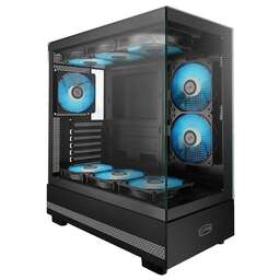 PCCOOLER Корпус C3Q500 черный без БП ATX 9x120mm 2x140mm 1xUSB3.0 1xUSB3.1 audio bott PSU
