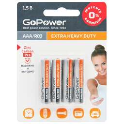 GOPOWER (00-00015595) Extra Heavy Duty AAA/ R03