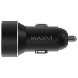 MAXVI CCM-M602PD LED metallic black 6A, 1xUSB, 1xType-C, QC3.0