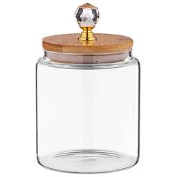 AGNESS ЕМКОСТЬ ДЛЯ СЫПУЧИХ ПРОДУКТОВ "KRISTALL" 450 МЛ ДИАМЕТР=9 СМ. ВЫСОТА=14 СМ ЦВЕТ:ПРОЗРАЧНЫЙ 889-110