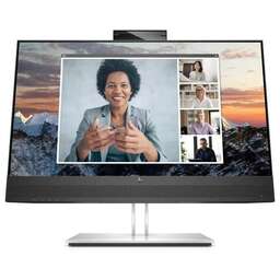 HP 23.8" Монитор E24m G4 Conferencing, 1920x1080, IPS, 75Гц, 1хHDMI, 1хDP, черный и серебристый/черный [40z32aa]