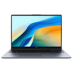HUAWEI Ноутбук MateBook D 16 MCLF-X 16", IPS, Intel Core i5 12450H 2ГГц, 8-ядерный, 8ГБ LPDDR4x, 512ГБ SSD, Intel UHD Graphics, без операционной системы, серый космос [53013ydj]