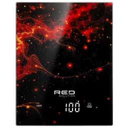 RED SOLUTION Весы кухонные электронные S729 макс.вес:10кг черный/нейростихия
