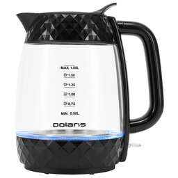 POLARIS Чайник электрический PWK 1809CGL, 1.8л, стекло/пластик
