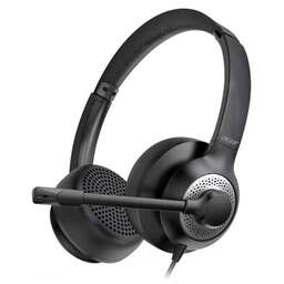 ACER Наушники с микрофоном OHW309 черный 2.8м накладные USB (ZL.HDSEE.004)