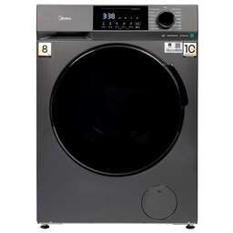 MIDEA Стиральная машина MFC3814BSW47/S, с фронтальной загрузкой, с паром, 8кг, 1400об/мин, инверторная