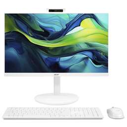 ACER Моноблок Aspire C24-1YE13U5UNH 23.8" Full HD i5 1334U (1.3) 16Gb SSD512Gb Iris Xe CR Eshell GbitEth WiFi BT 90W клавиатура мышь Cam белый 1920x1080