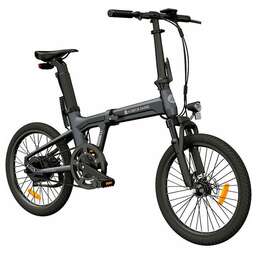 ADO Электровелосипед Electric Bicycle A20S Lite (серый) 20"x1,95"/350Вт/42Нм/36Вх9,6Ач/30км/ч/50км/ременной привод/аморт. вилка/IPX5/120кг