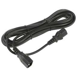 HYPERLINE Шнур питания PWC-IEC13-IEC14-5.0-BK C13-С14 проводник.:3x1.0мм2 5м 230В 10А (упак.:1шт) черный