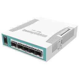 MIKROTIK Коммутатор CRS106-1C-5S, 5SFP, 1Combo 1000BASE-T/SFP (CRS106-1C-5S)