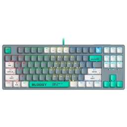 A4TECH Клавиатура S87 Energy механическая серый USB for gamer LED (S87 USB ENERGY ASH) кабель 1.8м