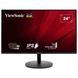 VIEWSONIC Монитор 23.8" VA24E1-H черный IPS LED 16:9 HDMI матовая 250cd 178гр/178гр 1920x1080 120Hz VGA FHD 2.3кг
