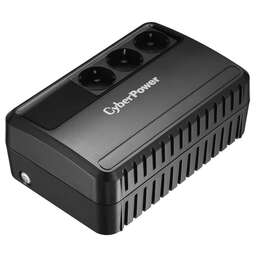 CYBERPOWER Источник бесперебойного питания (ИБП) BU725E, Line-Interactive,725VA/390W, 3 Schuko розетки, Black, 0.15х0.15х0.2м., 5кг