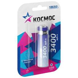 КОСМОС KOC18650Li-ion34PBL1 голубой